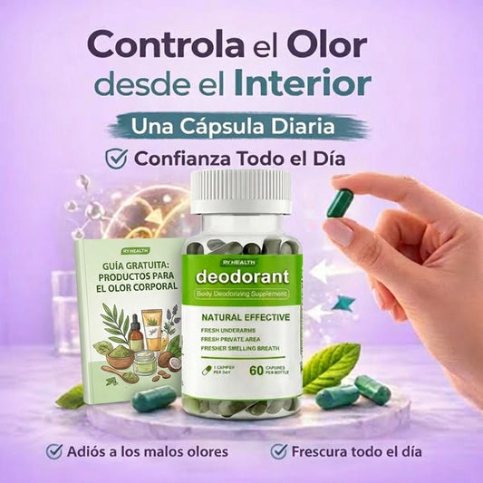 Suplemento de Frescura Interna – Control del Olor Corporal (60 Cápsulas)